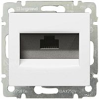 Розетка компьютерная без рамки Legrand Valena 1-м. RJ45 5e белый картинка